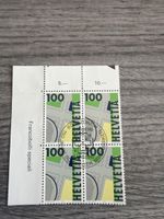 Briefmarken Set 4 Stück 100 Rappen 1993 guter Zustand