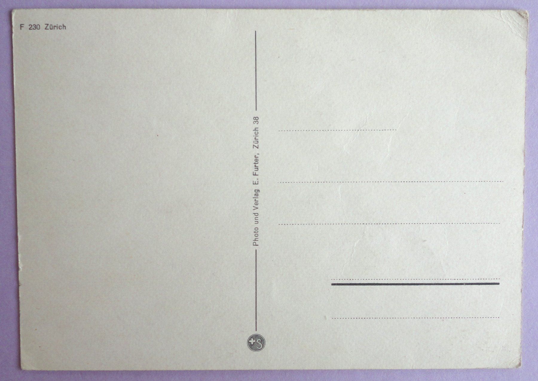 Cartes postales: Zürich – D'occasion à Fétigny par Billy2miny 1