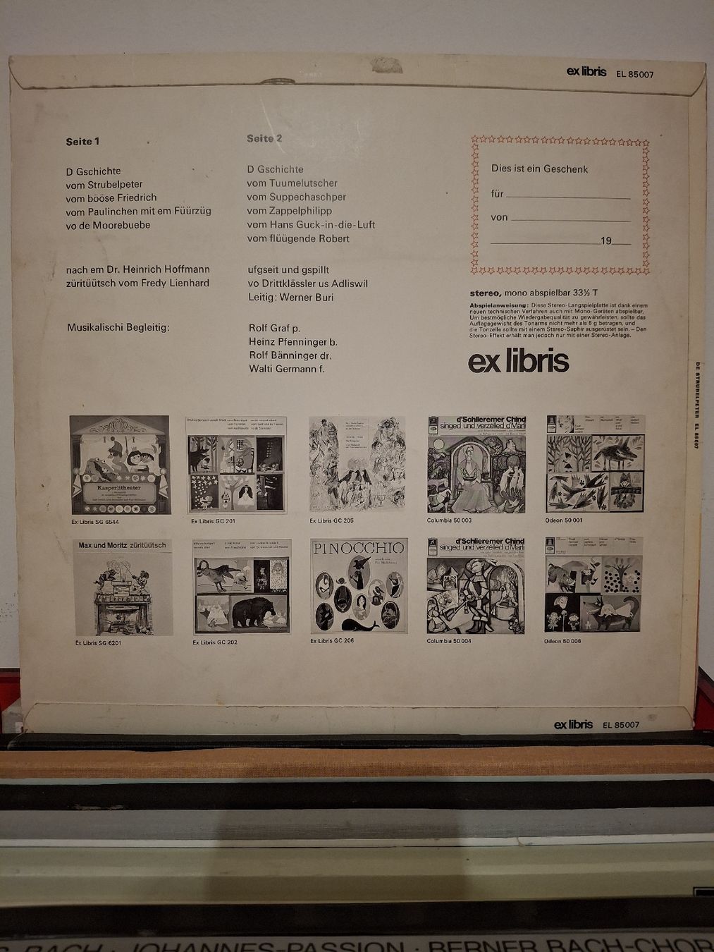 Dischi in vinile: Schallplatte de Strubelpeter Ex Libris Fredy Lienhard – Usato da Allschwil venduto da Tippster 1