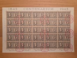 CH-Briefmarken Block aus 1943 gestempelt gem. Bilder