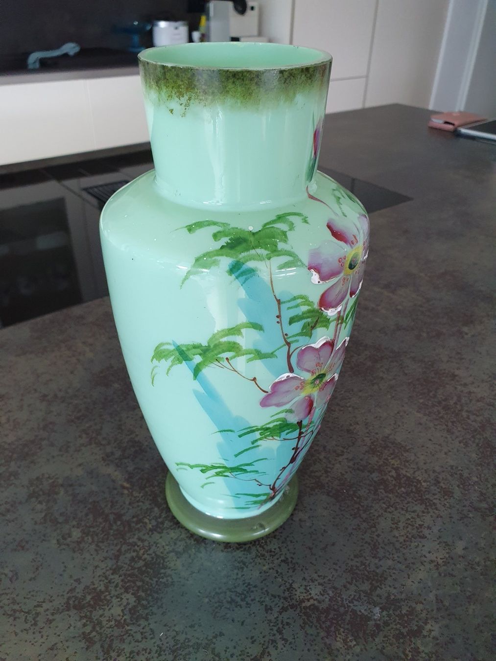 Vasi & Recipienti: Opalin Glasvase mit jap. Design – Usato da Reinach venduto da 3Guggerli 6