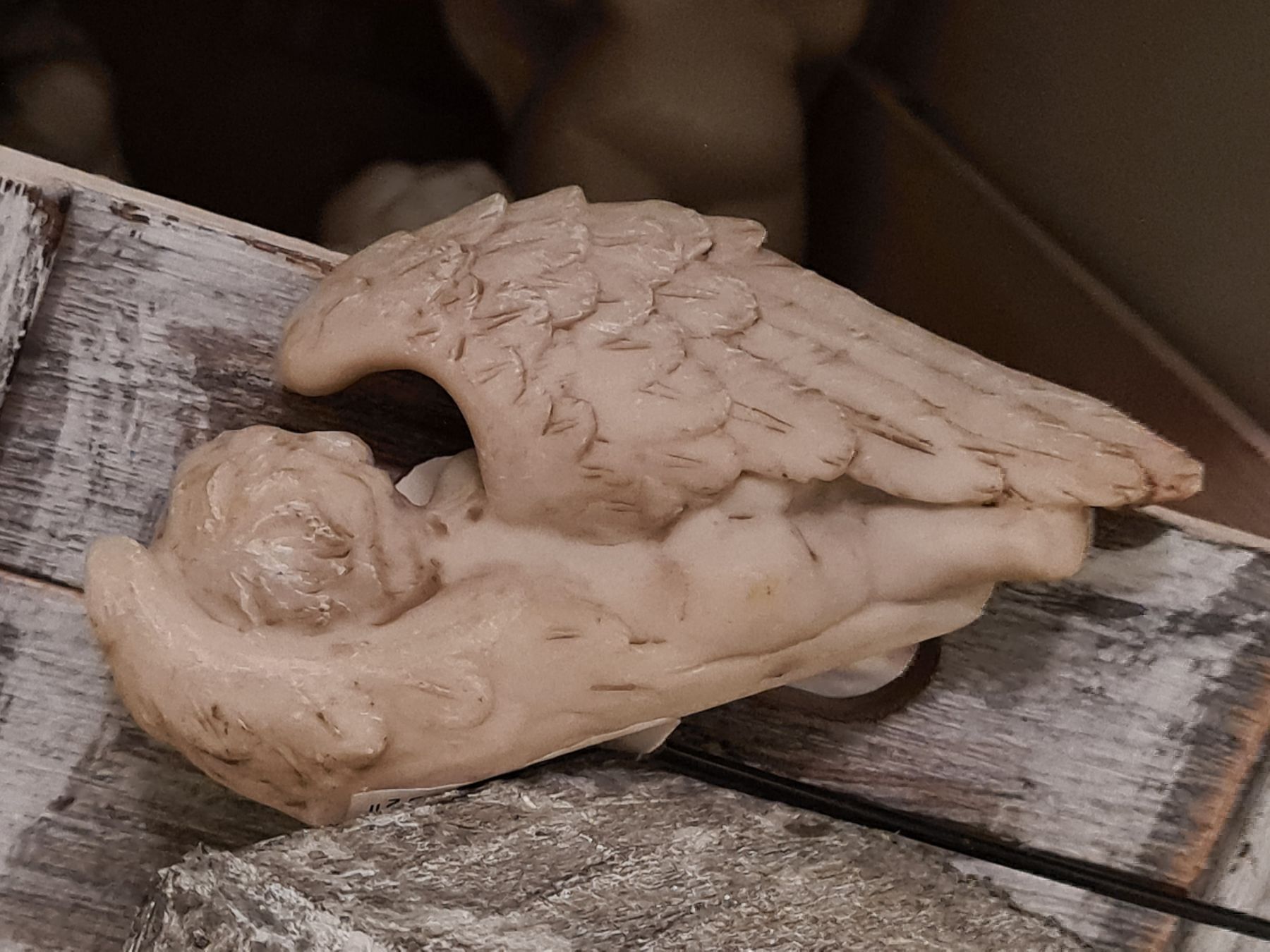Statuette: Schlafender Engel auf Dekostecker, 13 cm – Nuovo (secondo la descrizione) da Amriswil venduto da kleindeko 2