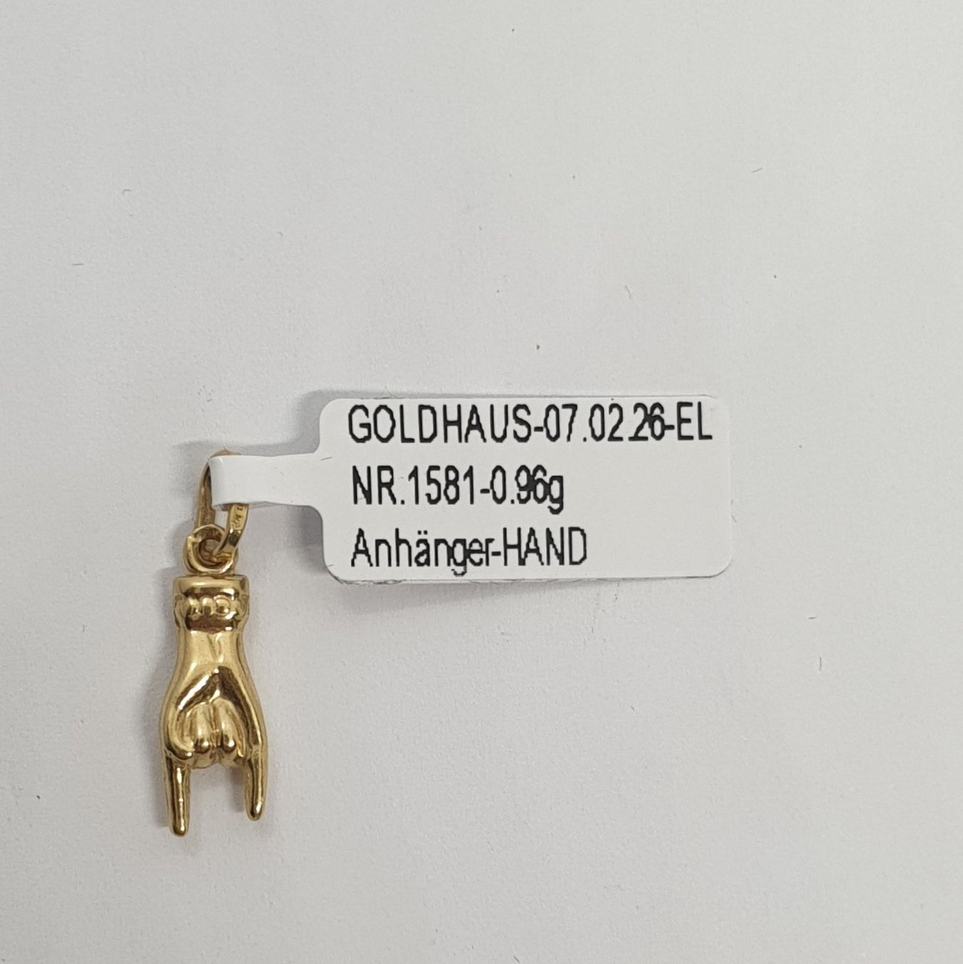 Ciondoli: Echt 18K Gold Anhänger - Hand – Usato da Luzern venduto da Goldhaus-Luzern 2