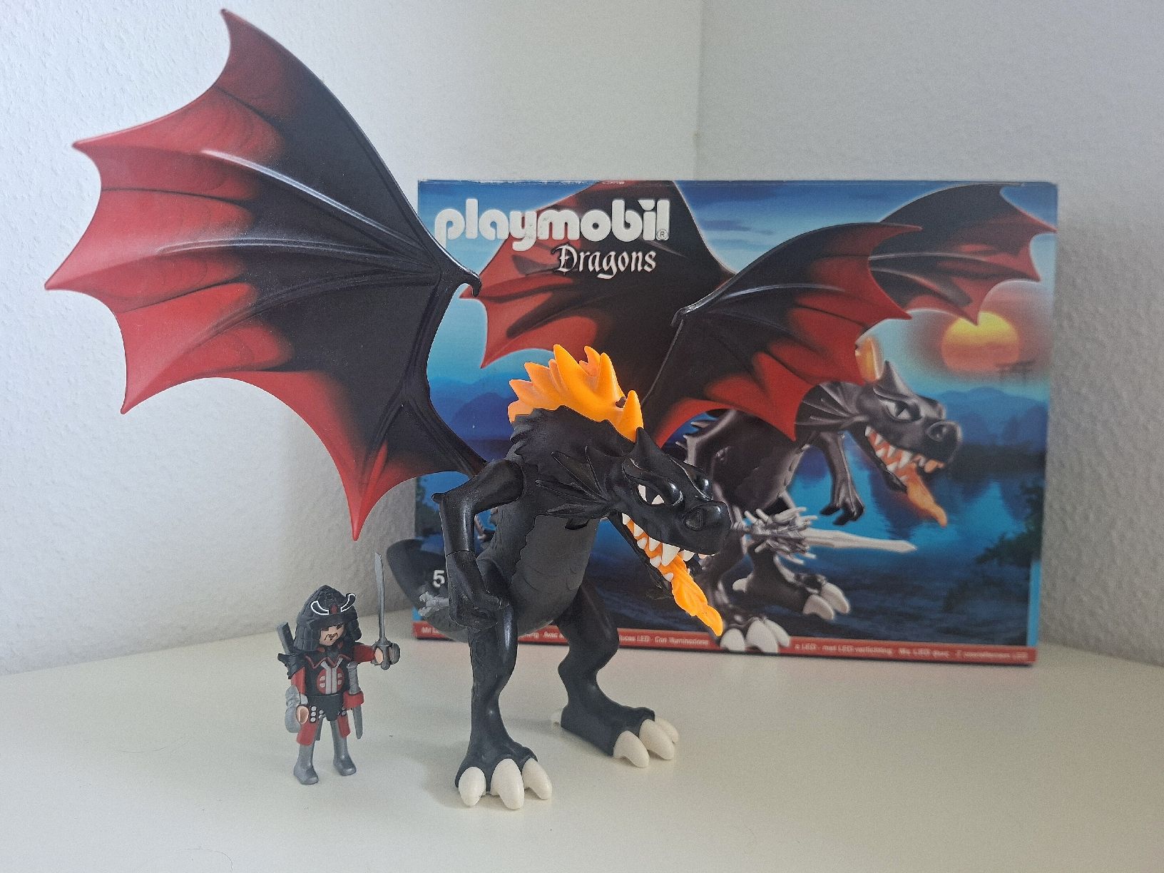 Playmobil Giocattoli: Playmobil Dragons 5482 Feuerdrache mit Samurai – Usato da Pieterlen venduto da jak_c2lj
