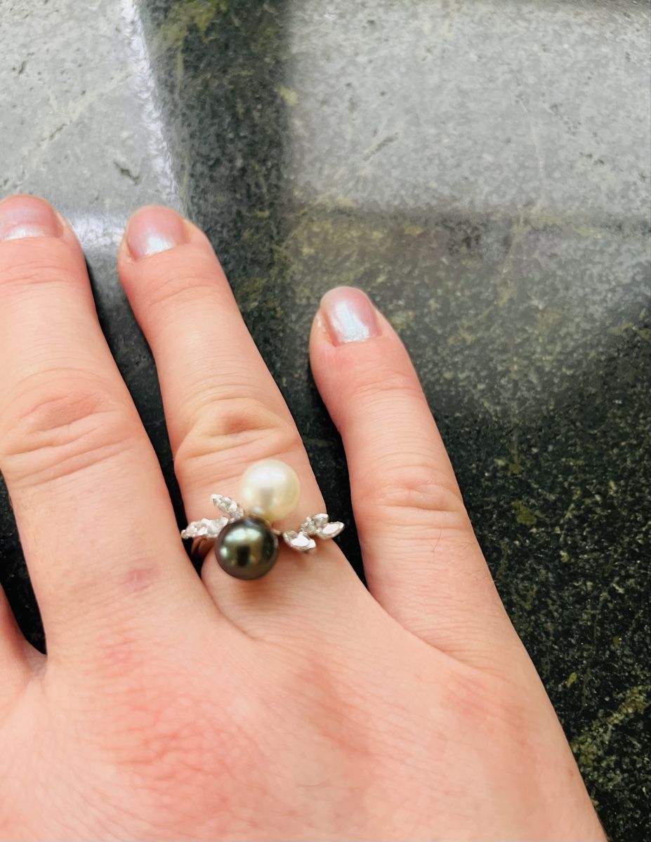 Anelli: Gold Ring mit Diamanten und Perlen – Usato da Jegenstorf venduto da wey_k9j9 6