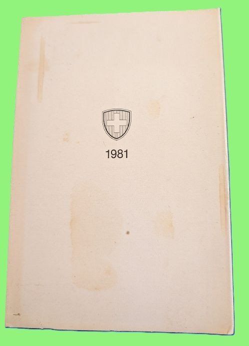 Tutti le monete: CH - Münzsatz 1981 pp – Nuovo (secondo la descrizione) da Arch venduto da repros