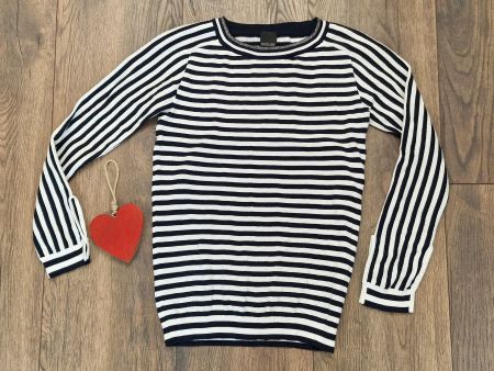 Pullover Madeleine schwarz weiss Gr 34 gebrauchter Zustand