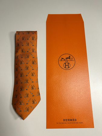 Hermès Hasen Krawatte