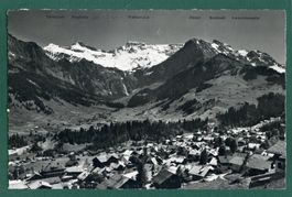 Adelboden mit Boden und Wildstrubel,1968, gelaufen