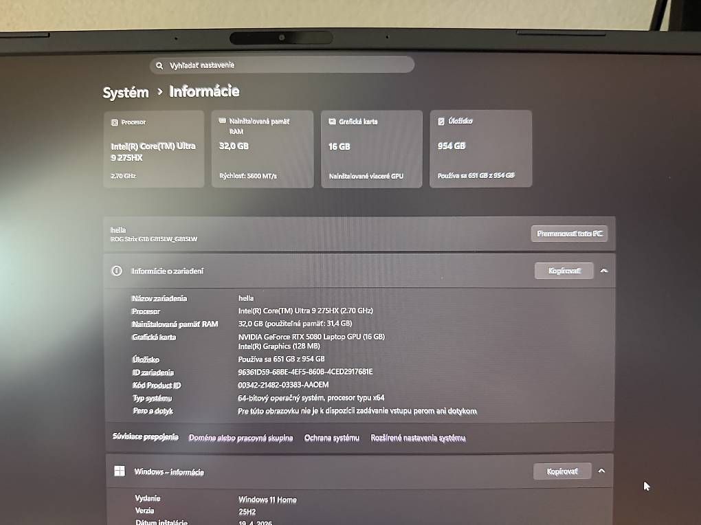 Asus Portables: ASUS ROG Strix G18  RTX 5080 – D'occasion à Wangen an der Aare par dus_nnf8 3