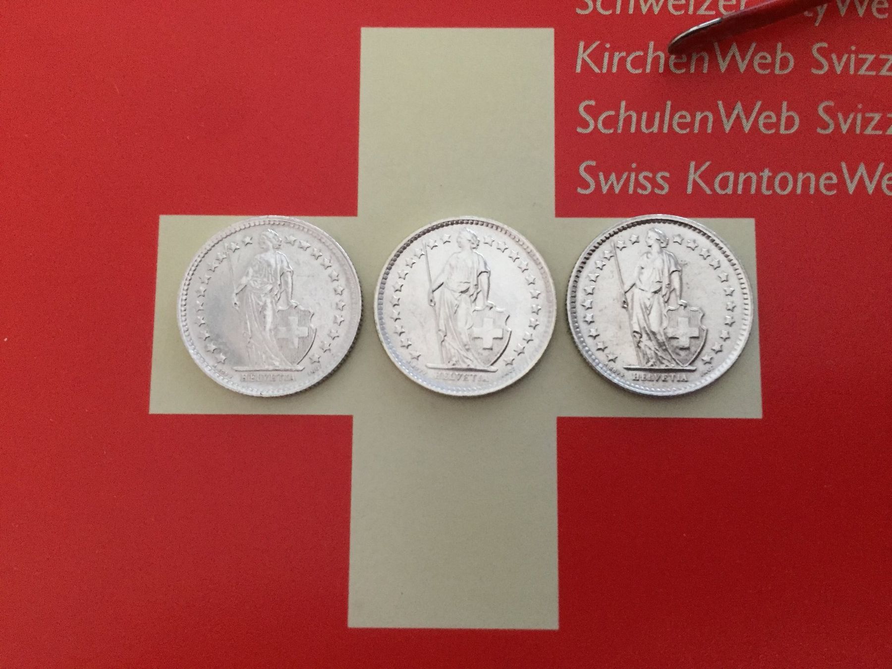 Toutes les monnaies: 1/2 Franken - TRIO 1964 vz – D'occasion à Elsau par herbybay 2