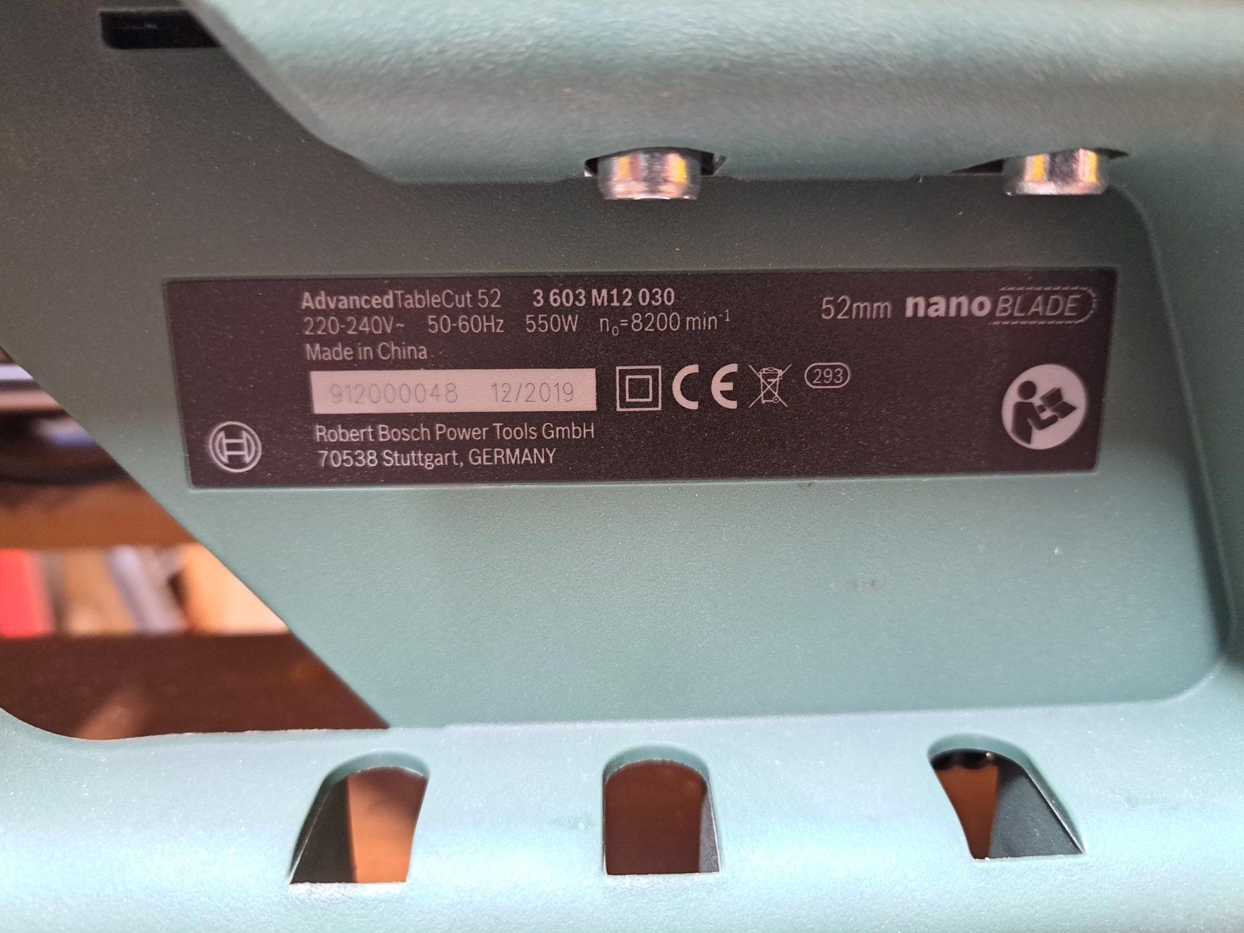 Bosch Sägen: Bosch Advanced Table Cut 52 - die kleinste Tisch-Kettensäge – Gebraucht aus Hefenhofen von Tino2803 3