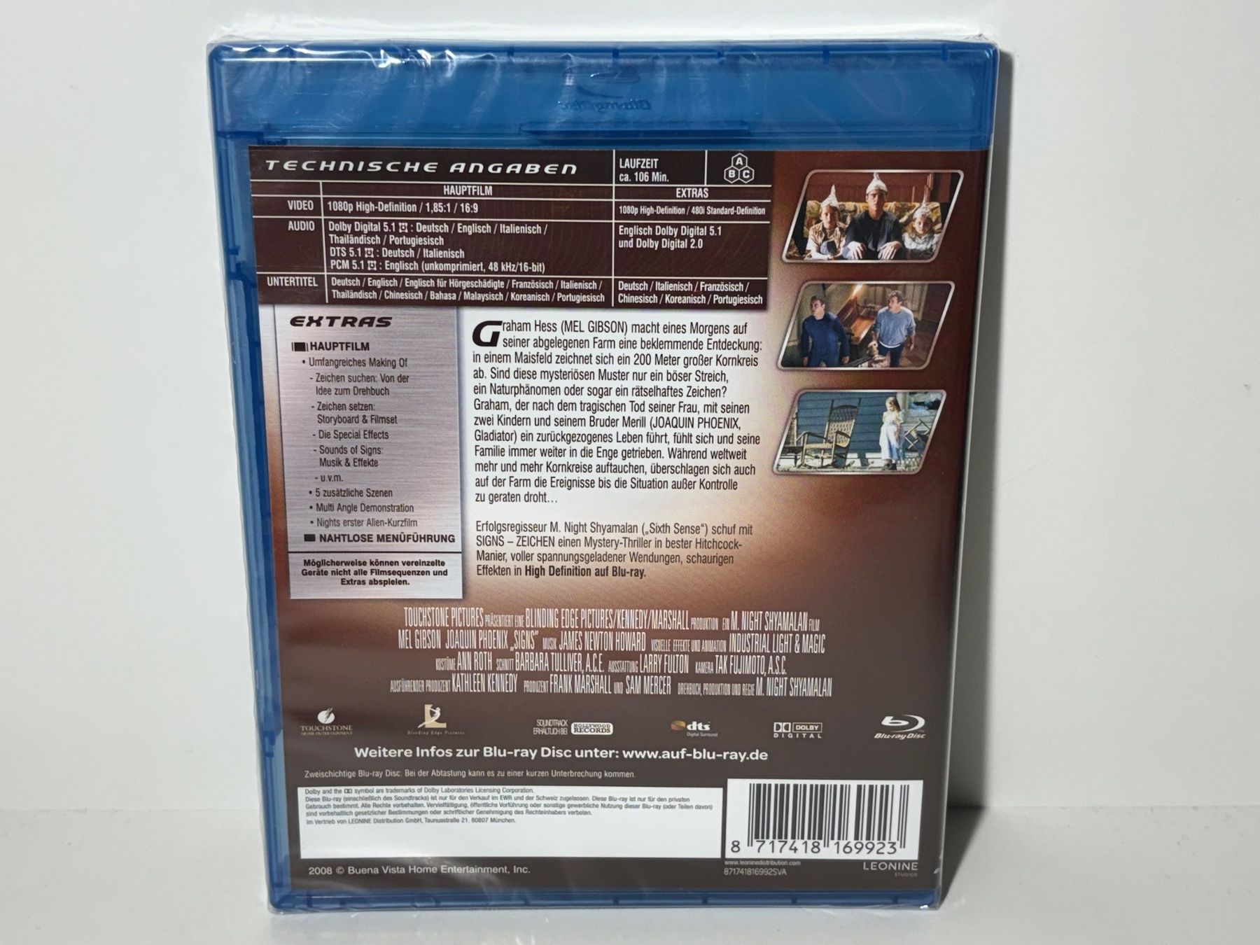 Tutti i DVDs: Signs - Zeichen Blu Ray OVP – Nuovo e nell'imballaggio originale da Wilderswil venduto da Mr.Fury 1
