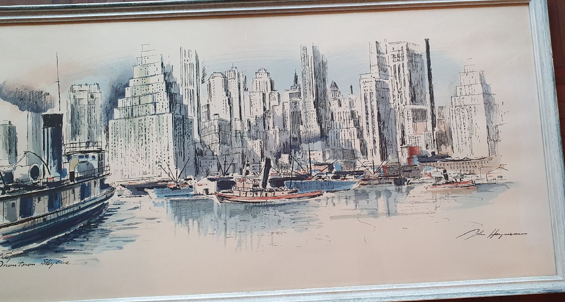 Grafica & Litografie: Bild -  "New York Skyline" Lithographie – Usato da Kreuzlingen venduto da Rschweiz1 2