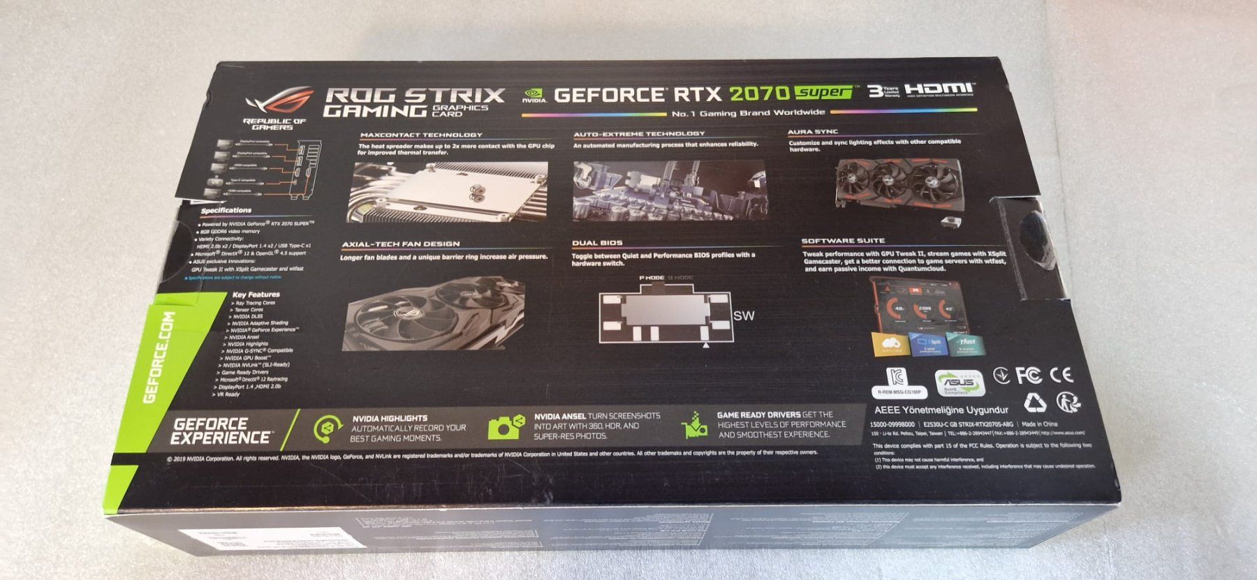 Asus Schede grafiche: ASUS GeForce RTX 2070S ROG STRIX A8G Gaming – Usato da Alosen venduto da A1pro 7