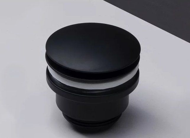 Armaturen: Ablaufventil schwarz matt – Neu und originalverpackt aus Rain von Schnagomir