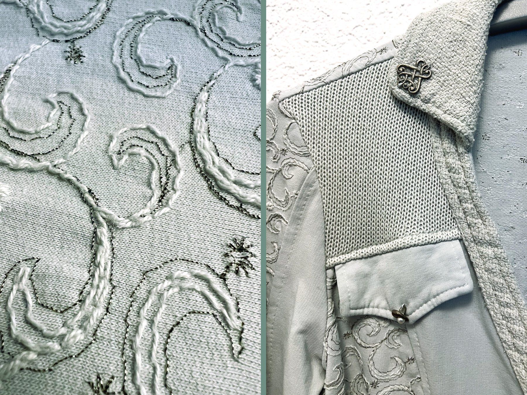 Elisa Cavaletti Giacche: Elisa Cavaletti | Blazer Jacke | S | Silberfaden bestickt – Usato da Bever venduto da lilasilbermond 2