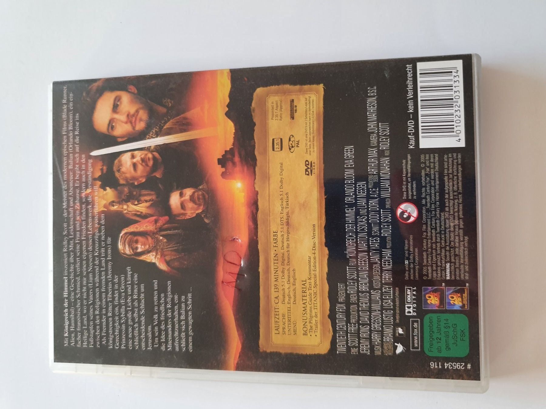 Tutti i DVDs: Königreich der Himmel DVD – Usato da Oberdorf BL venduto da BaldenEagle 1