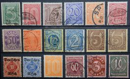 Deutsches Reich Dienst ex. Kat. 23-68 */gest. 1920/21