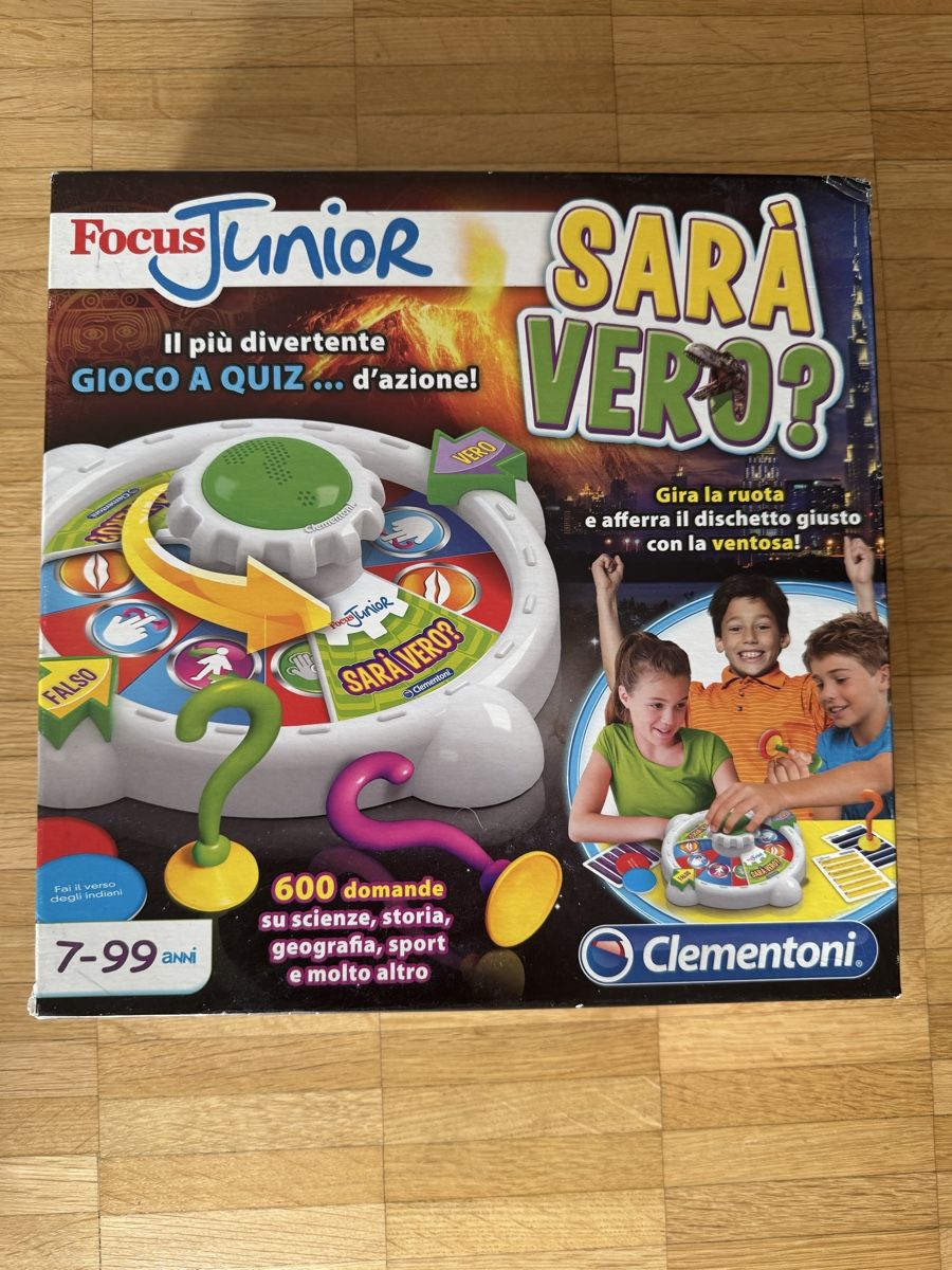 Clementoni Giochi: Gioco da tavolo Focus Junior: Sarà vero? Clementoni – Usato da Viganello venduto da BlackPanda0003