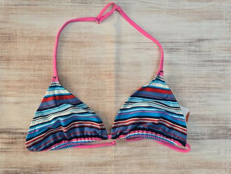 etirel Triangel-Bikini-Top - 176 - gestreift  👙👧🏻