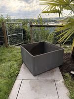 Eternit Pflanzen Gartentopf Anthrazit 79x79x45cm 