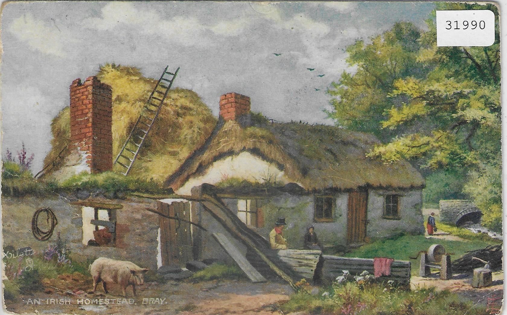 Ansichtskarten: An Irish Homestead - Irischer Bauernhof – Gebraucht aus Ettingen von Kartenplanet