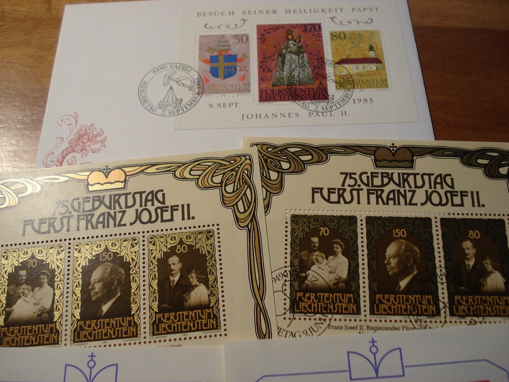 Cartoline postali: Liechtenstein, Lot Blocks **/ET-o, 1 FDC – Usato da Niederwil AG venduto da morostahu 1