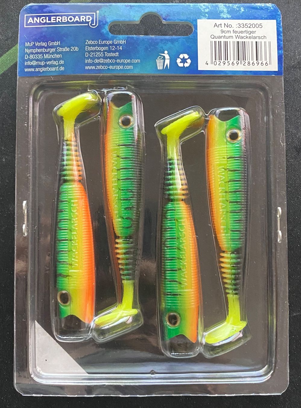 Esche: Quantum Wackelarsch 9 cm - 4 Stück – Nuovo e nell'imballaggio originale da Widnau venduto da Fishingtackle_Oggy 1