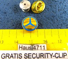MERCEDES BENZ AUTO LOGO SCHMUCK-PIN 12mm KLEIN-FEIN GOLDIG