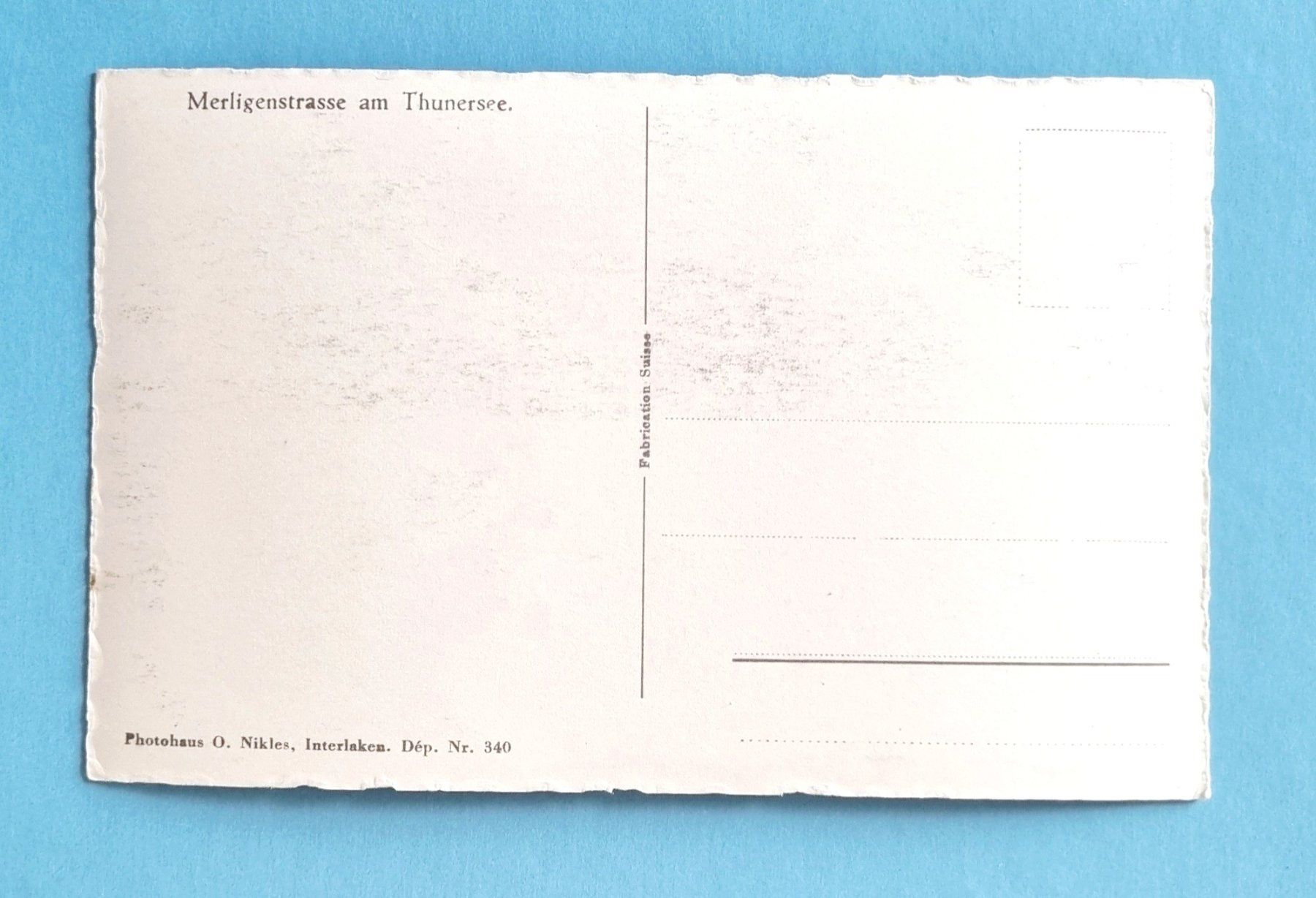 Cartes postales: Thunersee - Merligenstrasse - Strassenbahn STJ – D'occasion à Rothrist par RROENK 1