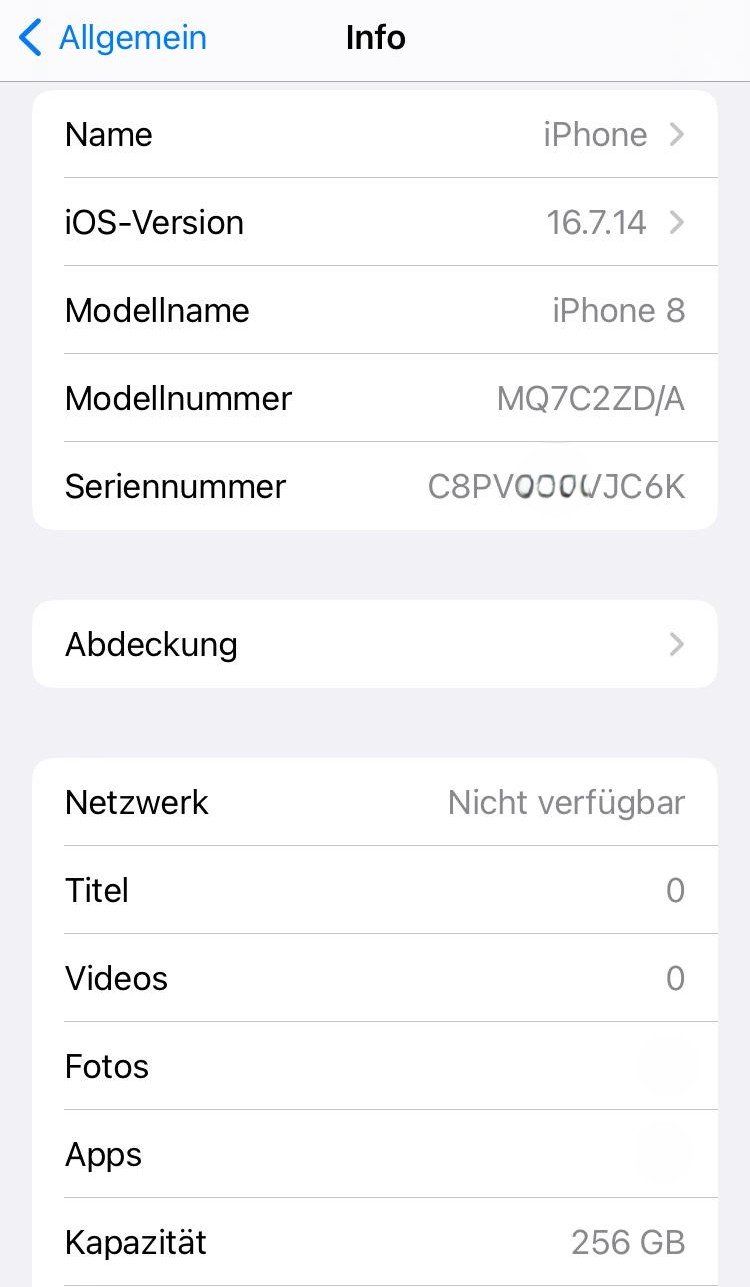 Apple Handys / Smartphones: iPhone 8 - 256GB mit Hülle/Case – Gebraucht aus Wiesendangen von fuux 4