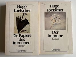 2x Hugo Loetscher - Der IMMUNE + Die PAPIERE des Immunen