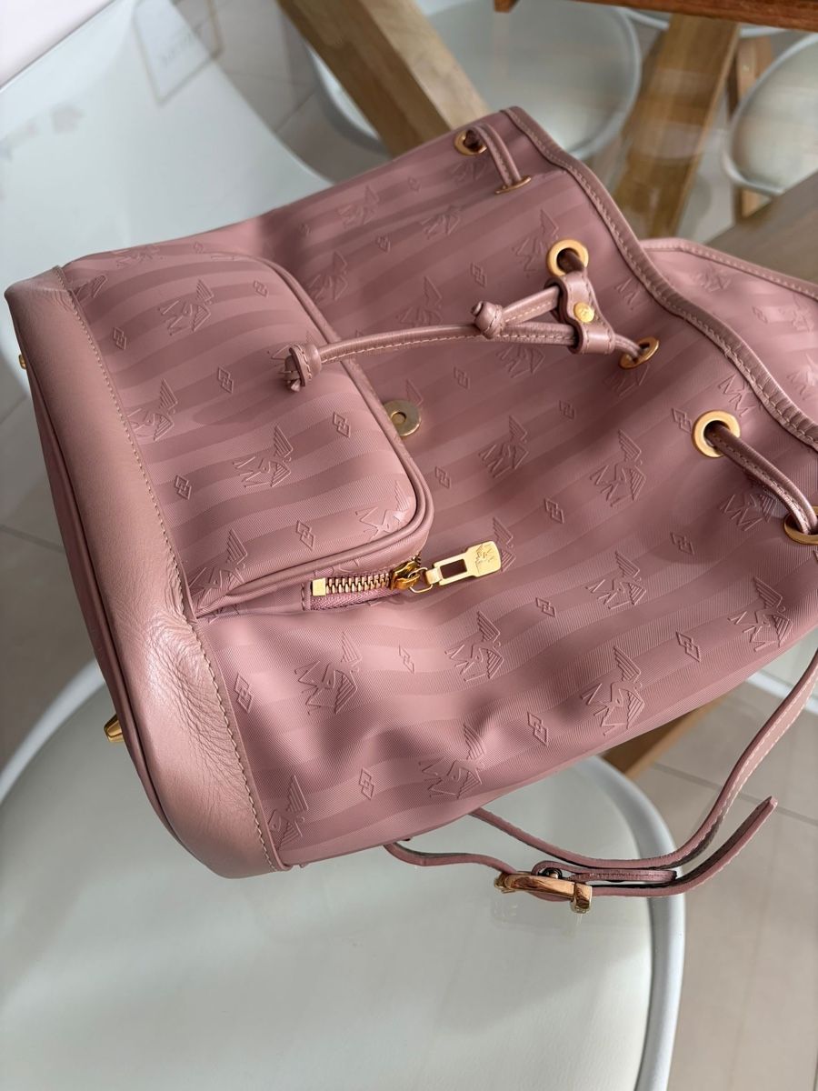 Maison Mollerus Zaini: Maison Mollerus - Brugg Rucksack Rose/Gold – Usato da Gümligen venduto da Chants7 9