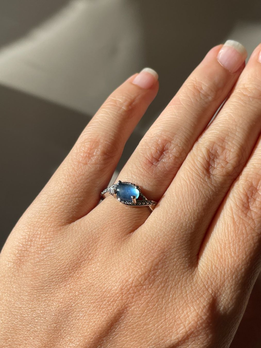 Anelli: 100 % echte rAquamarin-Ring – Edelsteinring – Nuovo e nell'imballaggio originale da Schiers venduto da sisikristall 1