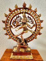 Shiva Nataraja Figur Messing Metall Indien Asien Tempel Hind