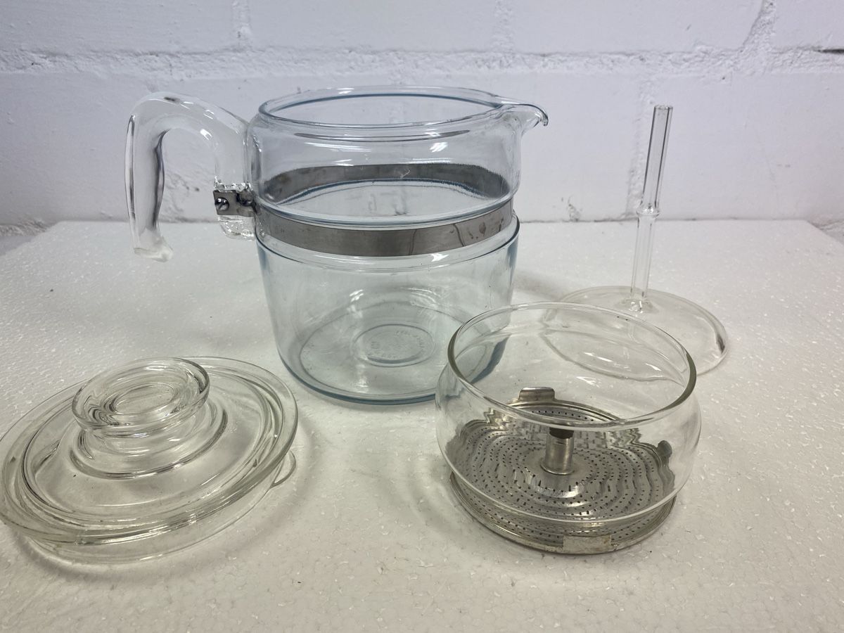 Théières: Glas Kaffeekanne Pyrex USA Stainless – D'occasion à sursee par trilli-tralli 3