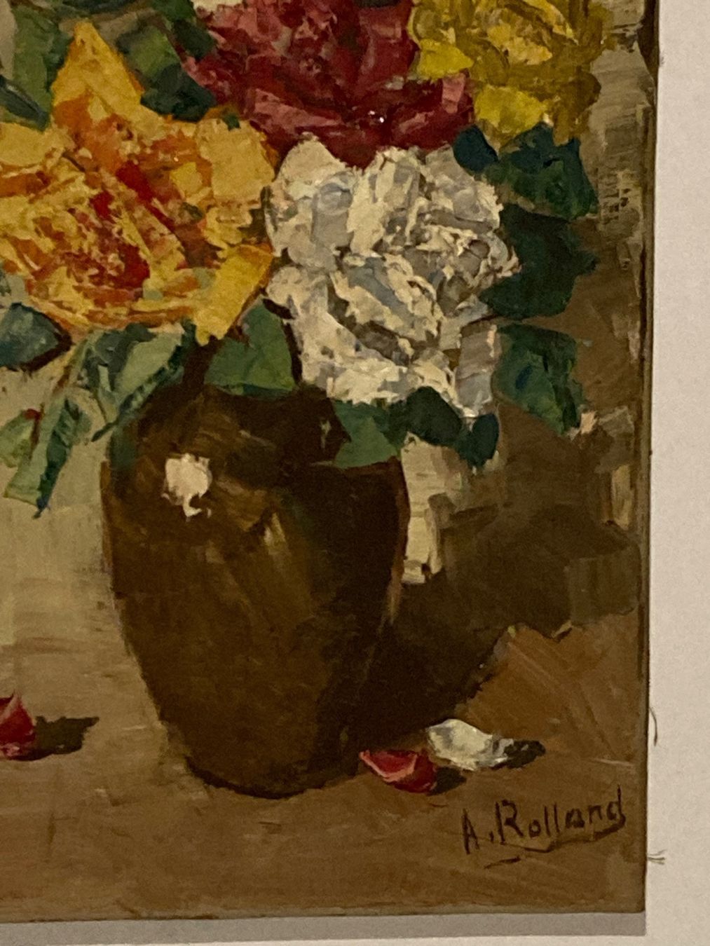 Gemälde: A. Rolland Stilleben mit Blumen in Vase – Gebraucht aus Hirzel von pjn_d7xp 1
