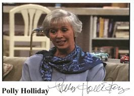 Polly Holliday Autogramm signiert Foto 10x15cm