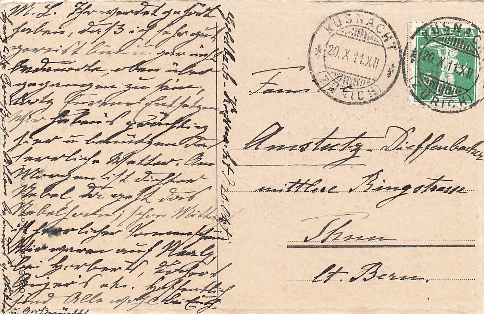Cartoline postali: Zurich hörn – Usato da Biasca venduto da Blenio71 1