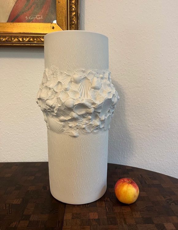 XXL AK Kaiser FossilMuschel Vase Biskuitporzellan Space Age Kaufen