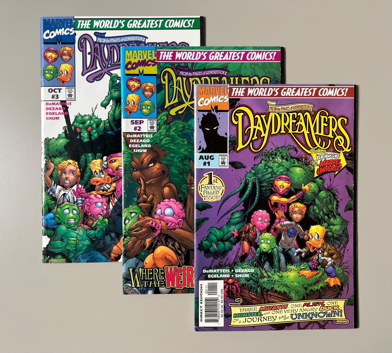 Fumetti: 3x Marvel Comics "Daydreamers" FULL RUN – Usato da Bösingen venduto da KIEL_COMICS