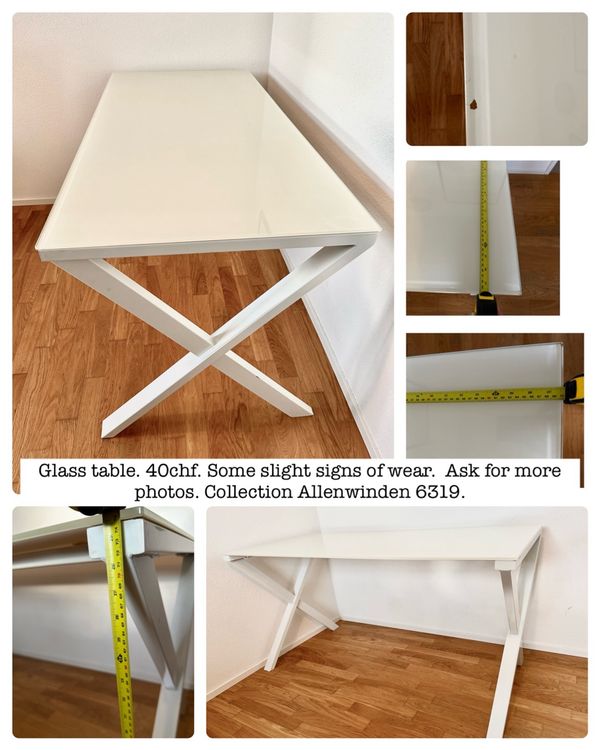 IKEA Glastisch / Glasschreibtisch Kaufen auf Ricardo
