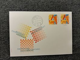 Rarität FDC Abart 887Ab + Nr. 1026 Vollstempel  ohne Adresse
