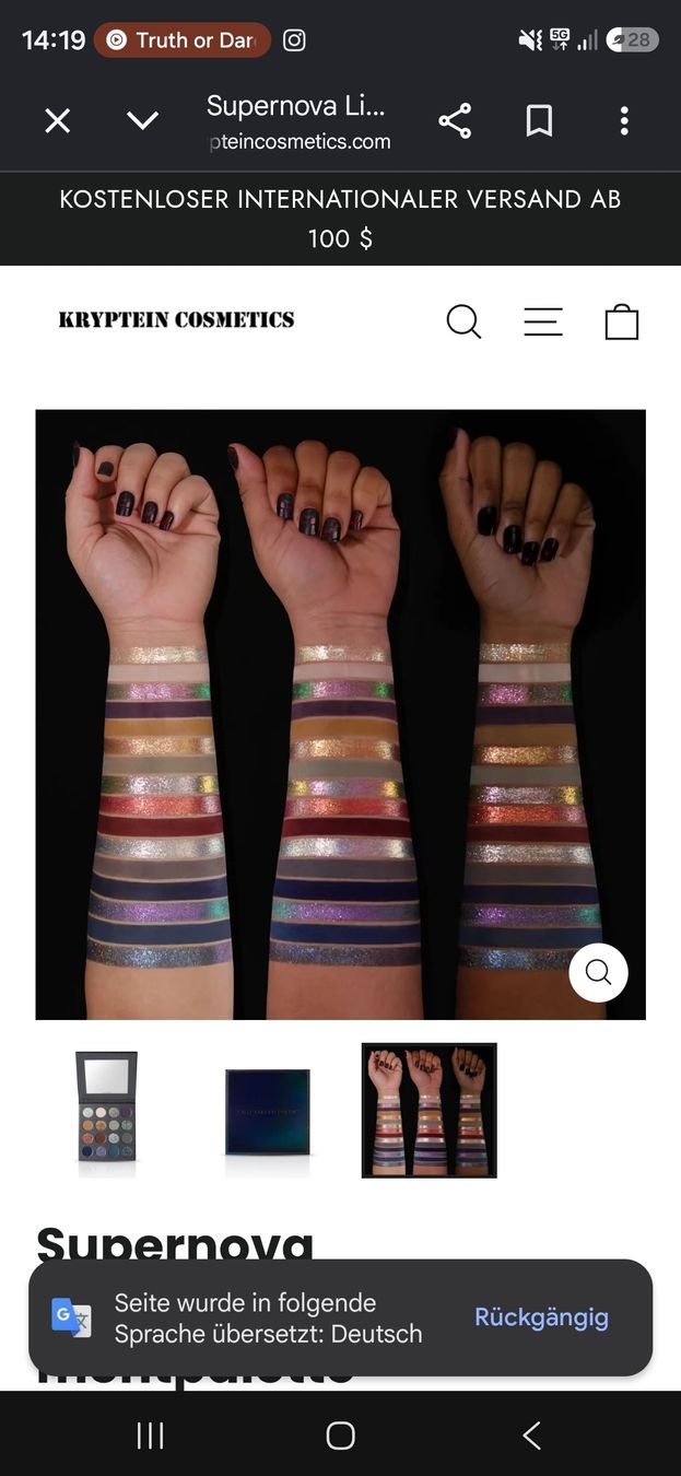 Make-up: Kryptein Cosmetics Supernova Lidschatten Palette  – Gebraucht aus Uster von mik_5xnp 1