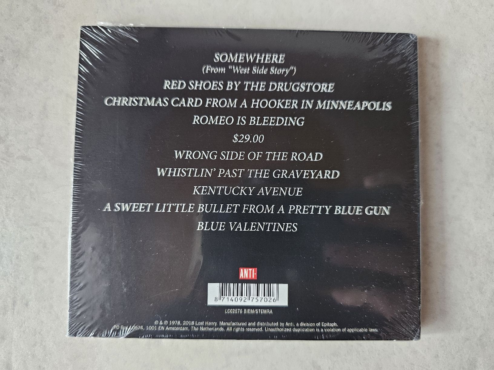 CD: Tom Waits  -  Blue Valentine  /  Fabrikneu – Nuovo e nell'imballaggio originale da Schneisingen venduto da backstore24 1