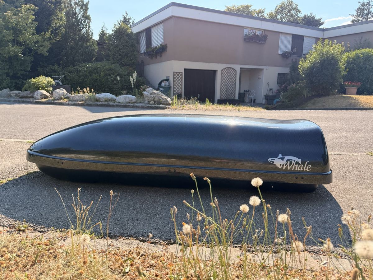 Neumann Box da tetto: Dachbox Neumann Whale Carbon schwarz 500L – Usato da Bolligen venduto da Tarahumara 5