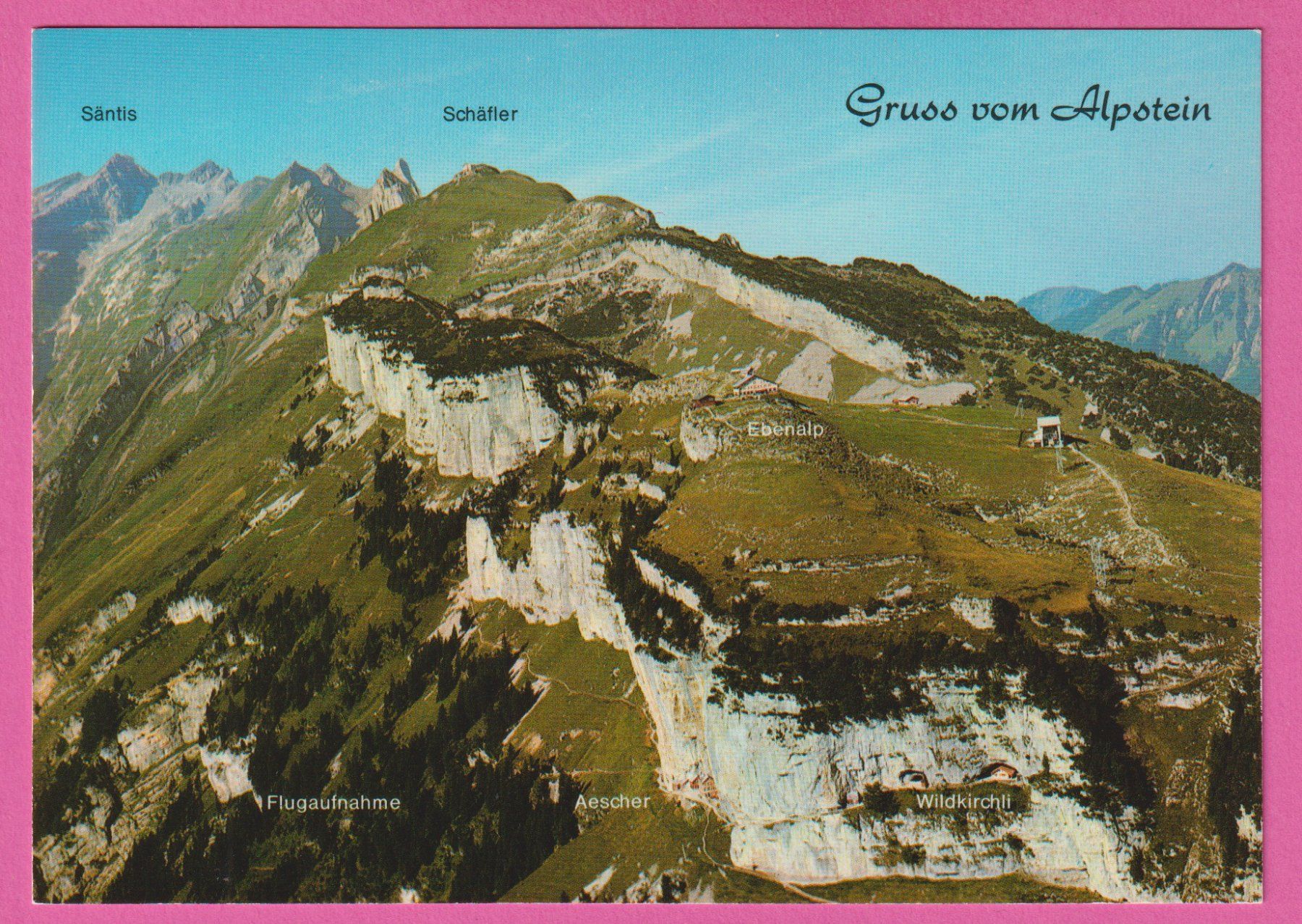 Cartoline postali: Gruss vom Alpstein – Usato da Einsiedeln venduto da dillie