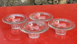 Kleine Dessert/Kerzenschälchen Set 4 Stk. Glasi Hergiswil