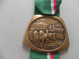 Medaille Postkutsche Kutsche Post Ricken SG St.Gallen 1976